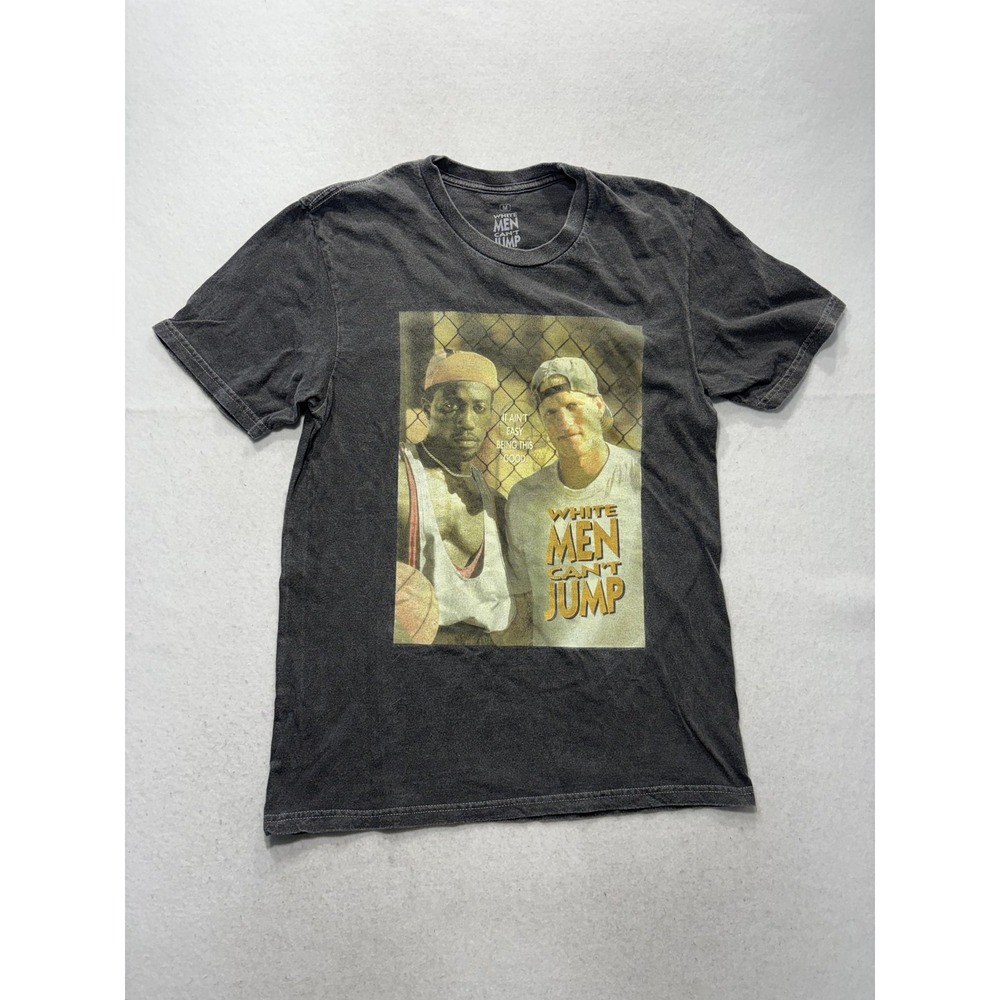 Ripple Junction Shirt Mens Medium Gray White Men Can't Jump Graphic Tee Movie